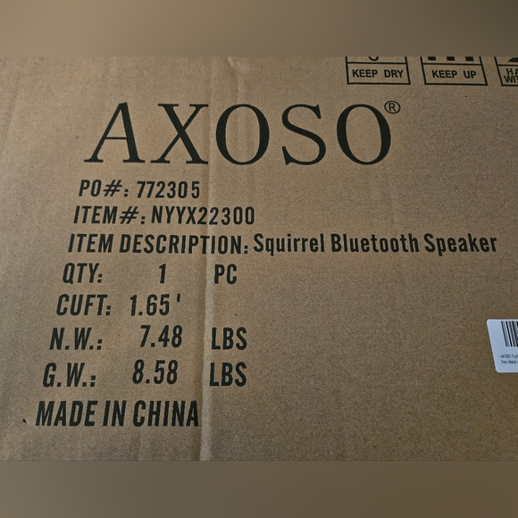 AXOSO Squirrel Bluetooth Speaker--Outdoor/Waterproof/Bluetooth - Picture 10 of 10